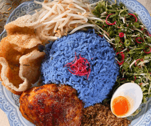 nasi kerabu asli kelantan